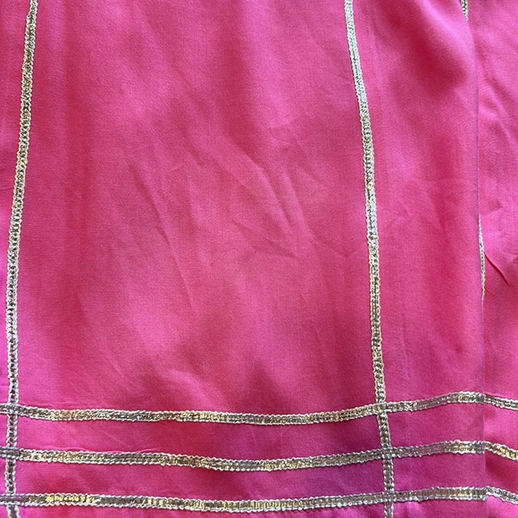 Shalwar kameez Kurta  sharara  pants Pink size L. Silver gotta on rayon cotton. - Picture 13 of 17